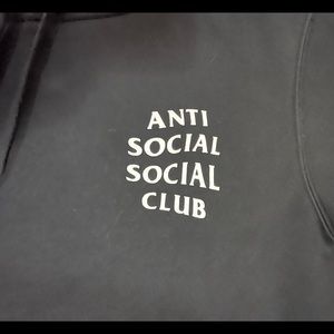 Anti social social club black/ white unisex hoodie